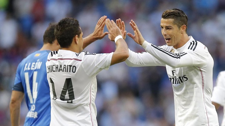 Chicharito y Cristiano