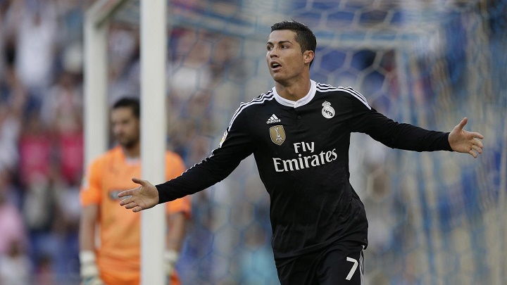 Cristiano Ronaldo celebrando un gol ante el Espanyol