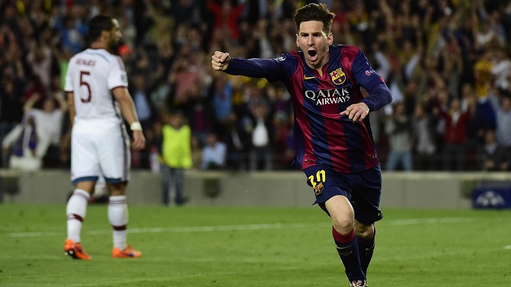 Leo Messi celebrando un gol