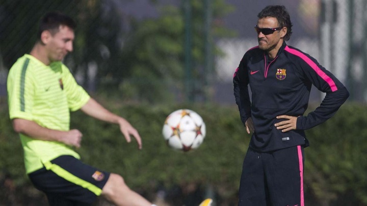 Luis Enrique y Messi