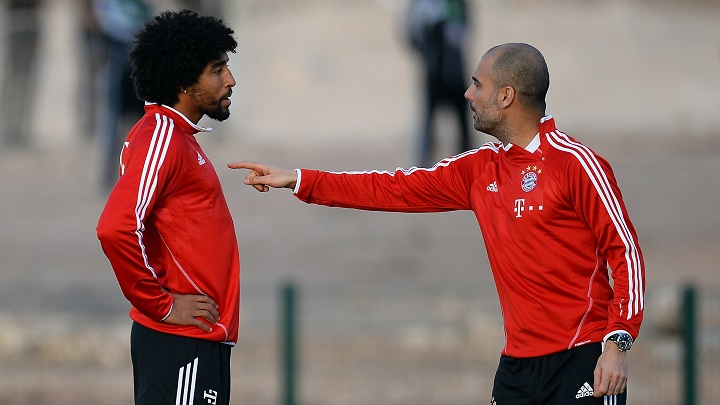 Pep Guardiola y Dante