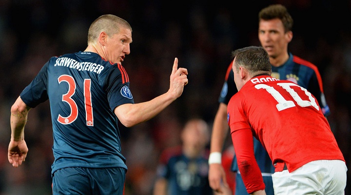 Schweinsteiger y Rooney