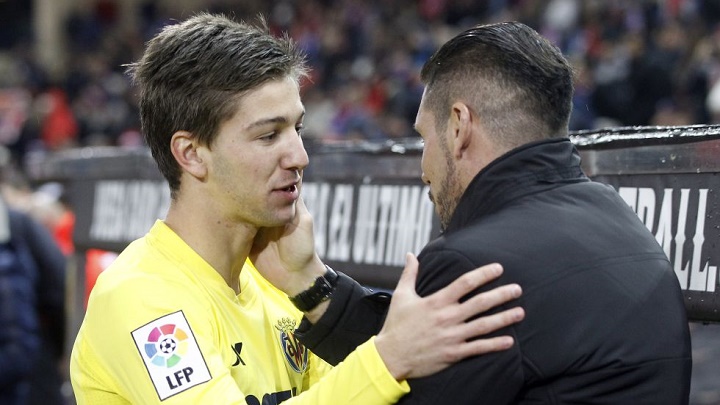 Luciano Vietto y Diego Simeone