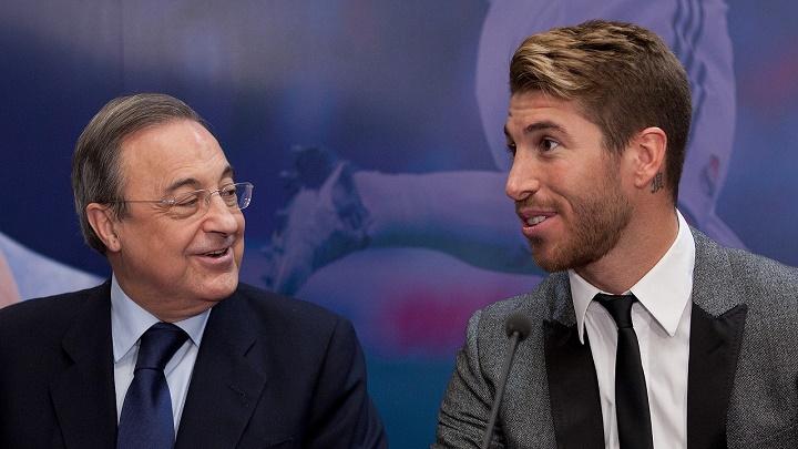 Sergio Ramos y Florentino Pérez