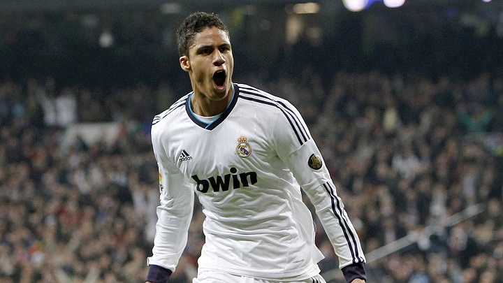 Varane celebrando un gol