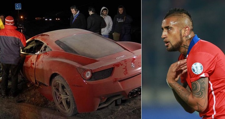 arturo vidal accidente