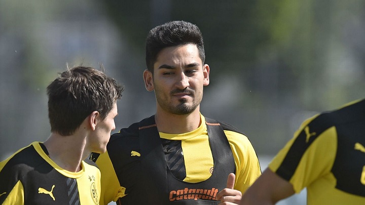 Ilkay Gundogan entrenando