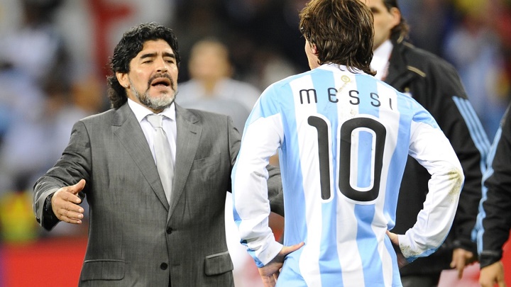 Maradona y Messi 2