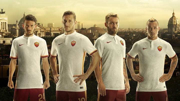 segunda camiseta roma