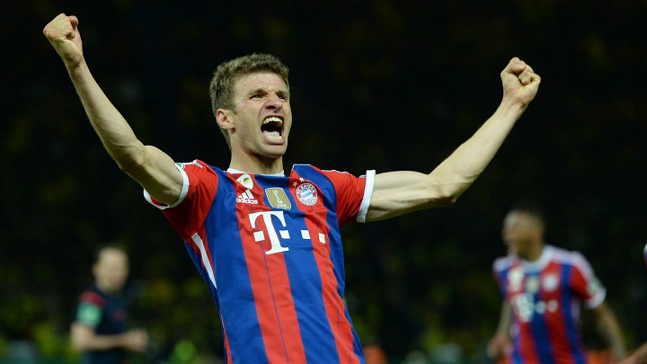 Thomas Muller celebrando un gol