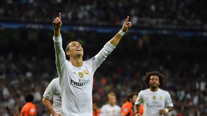 Cristiano celebrando un gol