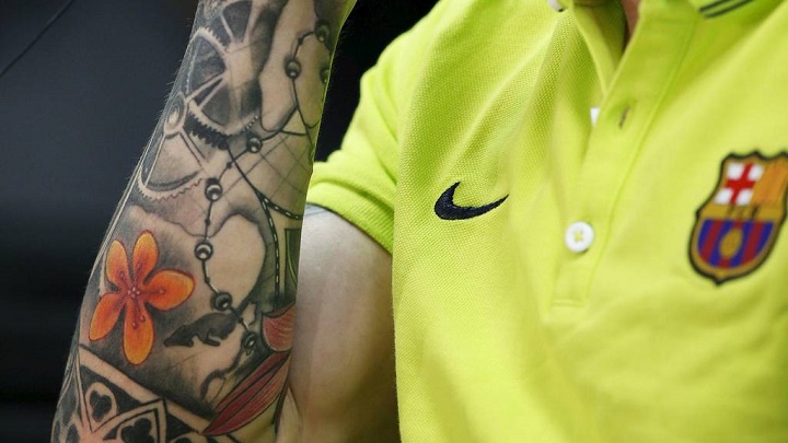 Messi tatuaje brazo