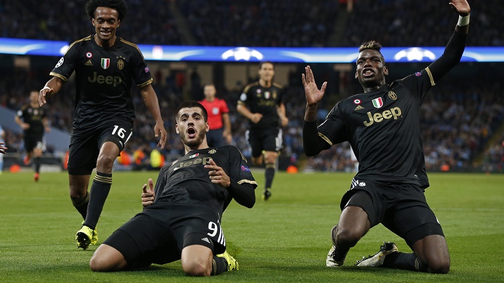 Cuadrado, Morata y Pogba