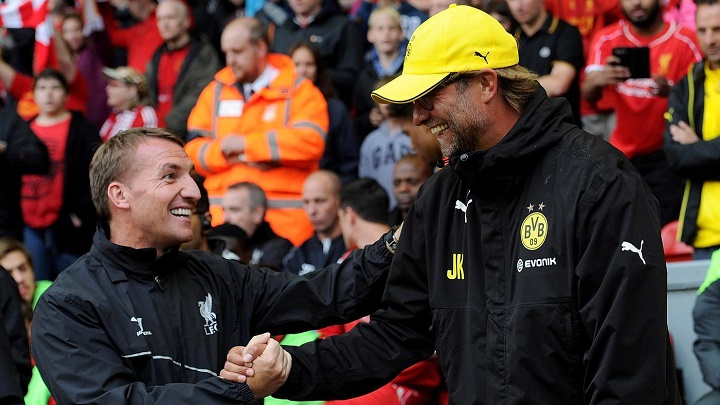 Brendan Rodgers y Jurgen Klopp