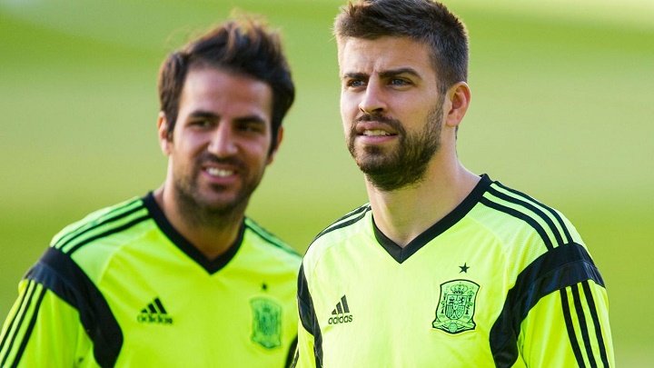 Gerard Pique y Cesc