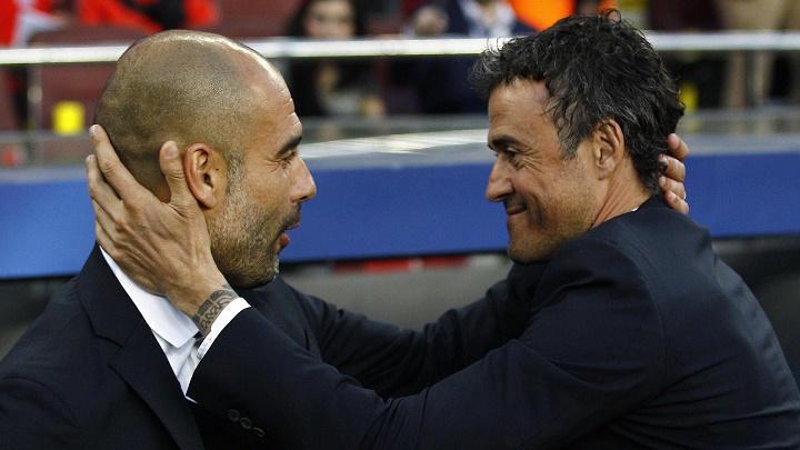 Guardiola y Luis Enrique