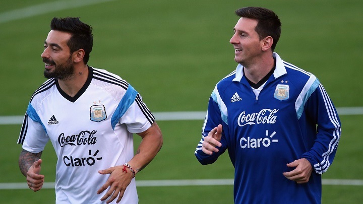 Lavezzi y Messi