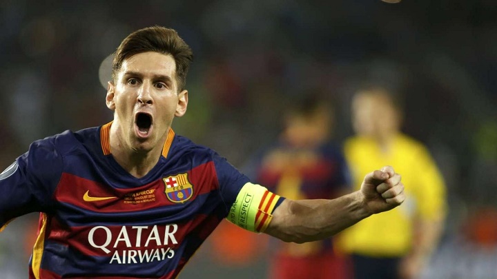 Leo Messi celebrando un gol