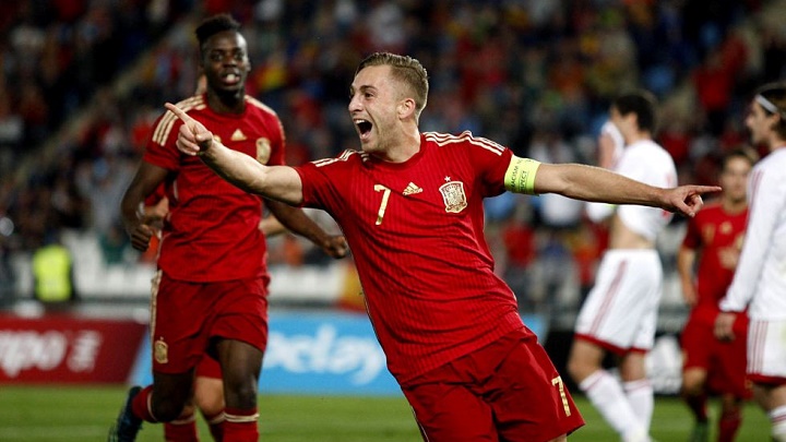 Deulofeu celebrando un gol