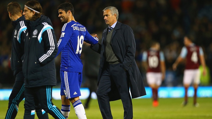 Diego Costa y Jose Mourinho