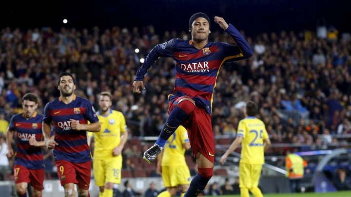 Neymar celebrando un gol