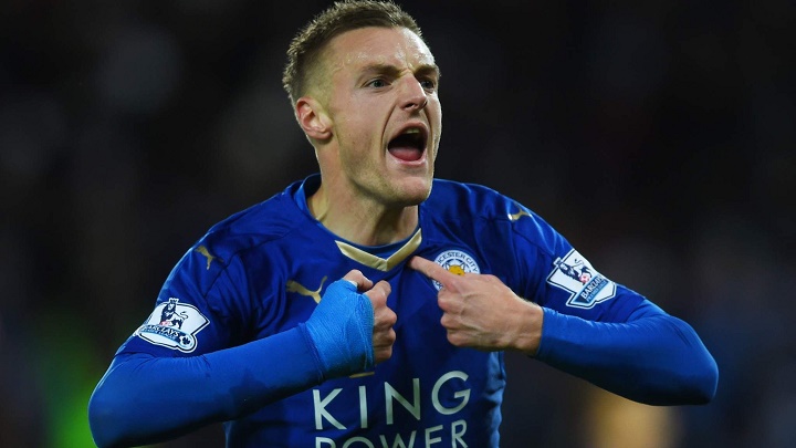 Jamie Vardy celebrando un gol