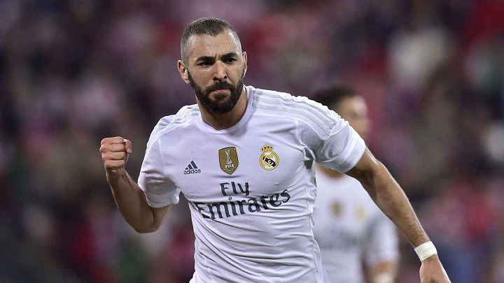 Karim Benzema celebrando un gol