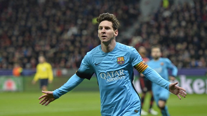 Leo Messi celebrando un gol