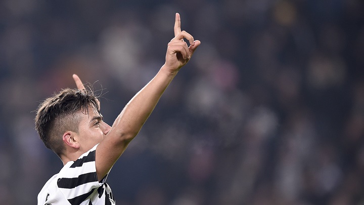 Dybala celebrando un gol