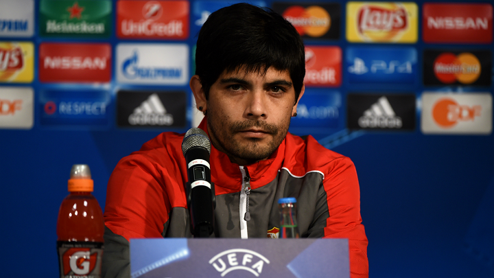 Ever Banega rueda de prensa