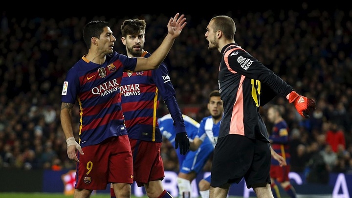 Luis Suarez y Pau Lopez