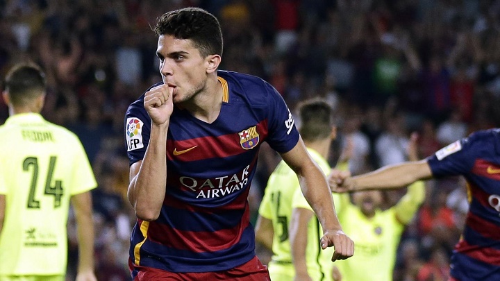 Marc Bartra celebrando un gol