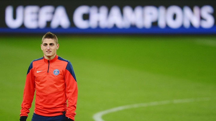 Marco Verratti entrenando