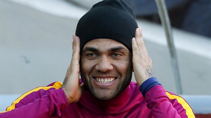 Dani Alves entrenamiento