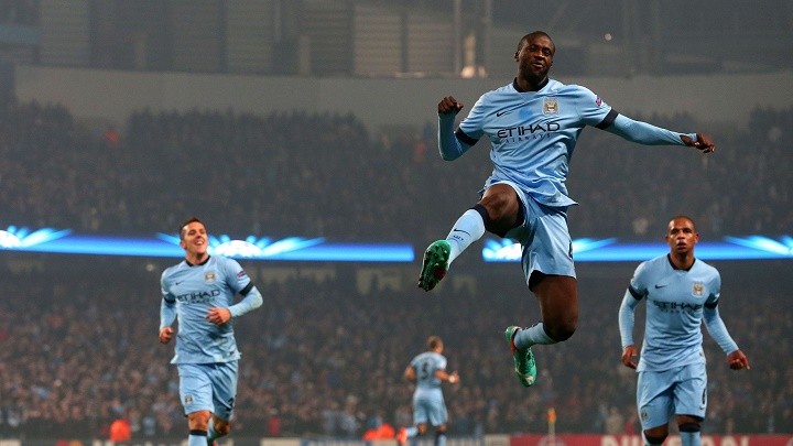 Yaya Touré celebrando un gol