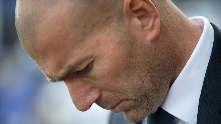 Zidane cabizbajo
