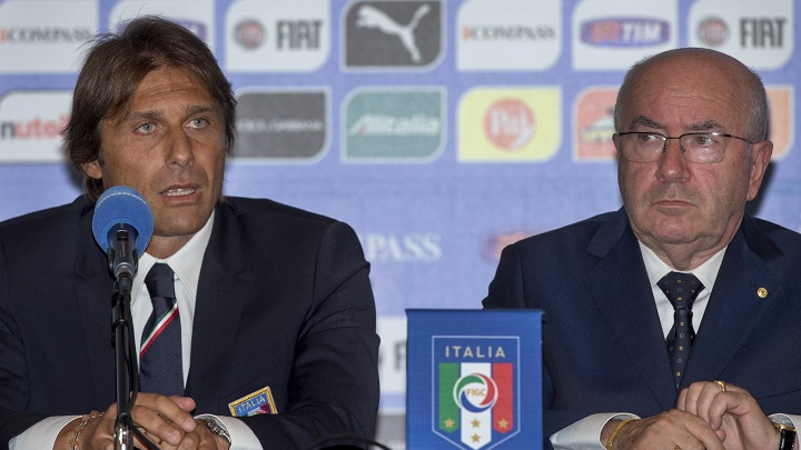 Antonio Conte y Carlo Tavecchio