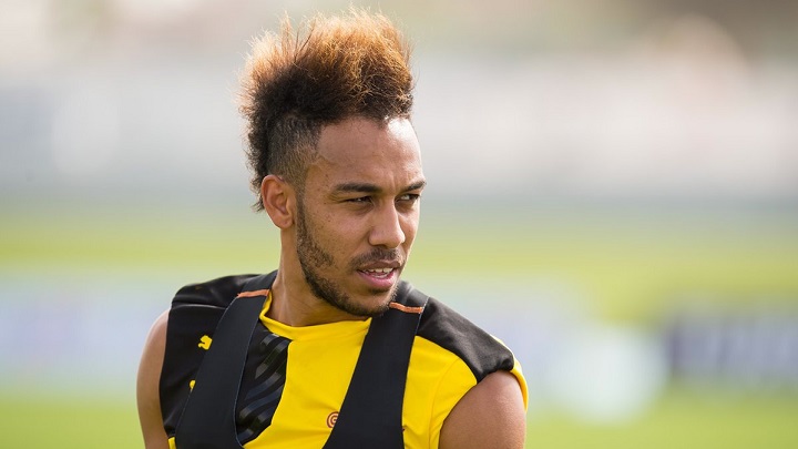 Aubameyang entrenamiento