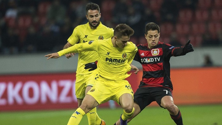 Denis Suarez y Chicharito Hernandez