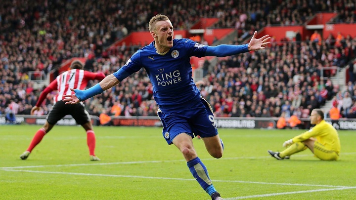 Jamie Vardy celebrando un gol