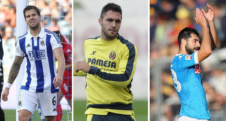 inigo martinez Victor Ruiz y Raul Albiol