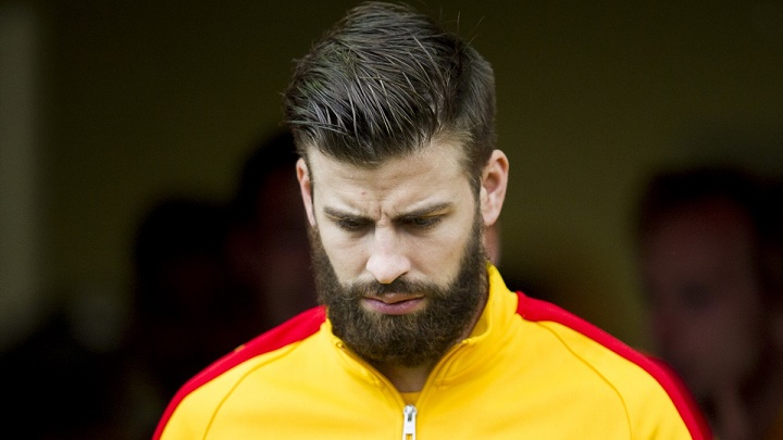 Gerard Piqué con barba