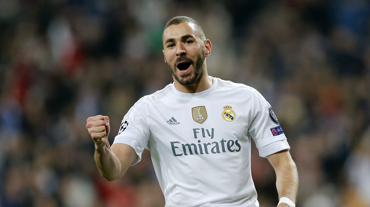 Karim Benzema celebrando un gol