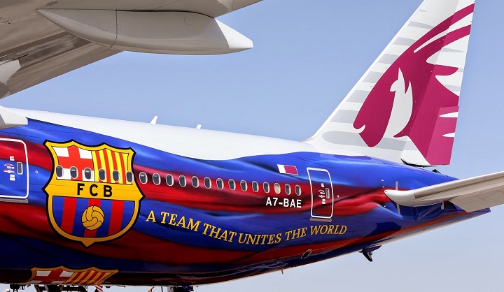 avion Barcelona Qatar Airways