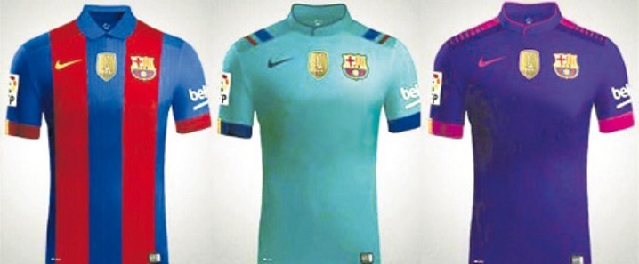 camsetas barcelona 2016-2017