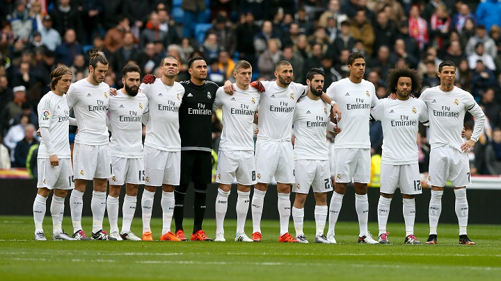 Minuto de silencio jugadores Real Madrid