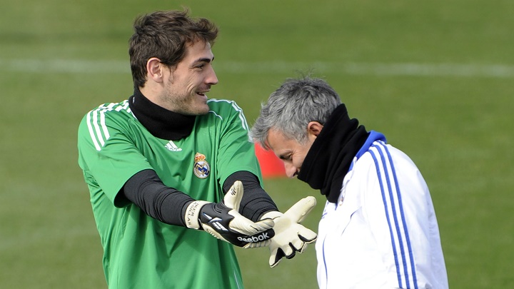 Casillas y Mourinho