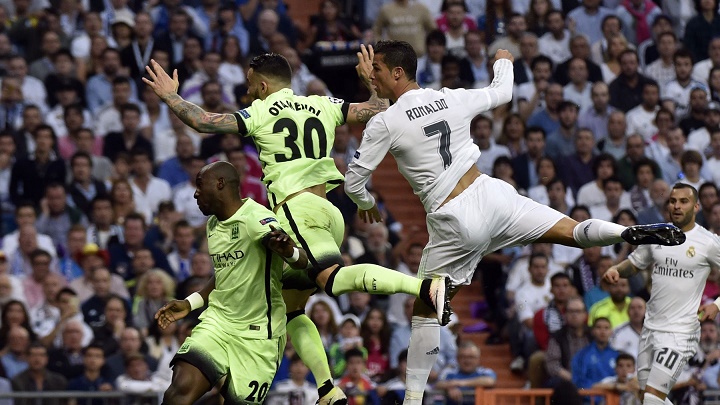 Cristiano Ronaldo y Nicolas Otamendi