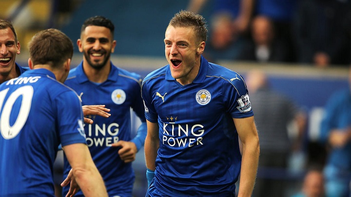 Jamie Vardy celebrando un gol