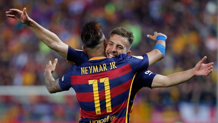 Jordi Alba y Neymar
